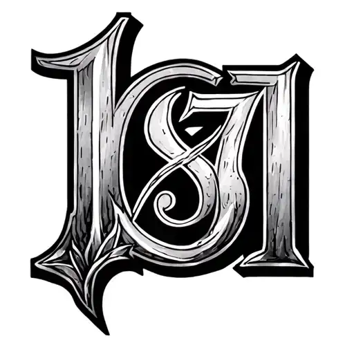 1971 In Roman Numerals tattoo design idea