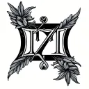 1971 In Roman Numerals tattoo design idea