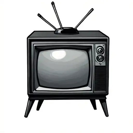 TELEVISION tattoo design idea
