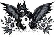 • • • • – • • • • • • – • – – • • – – • • • • • • Izzy Jean" tattoo design idea