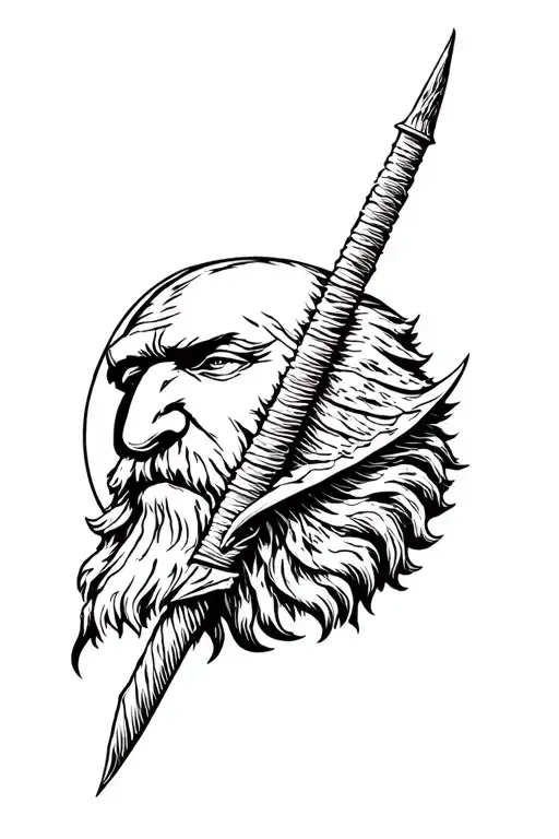 Odin tattoo design idea