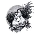Orpheus And Eurydice tattoo design idea