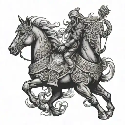 persian empire tattoo design idea