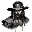 Captain Jack sparrow in sharukh khan post with wolverine craws tattoo design idea