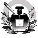 perfume with cigarettes  tattoo design idea