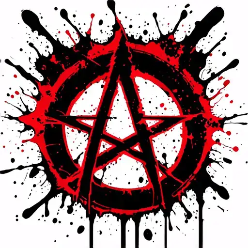 anarchy symbol tattoo design idea