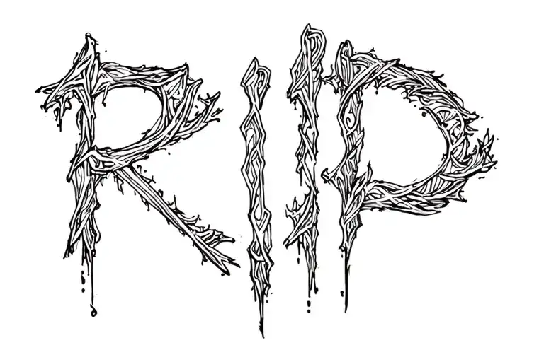 "RIP" XXXTENTACION June/18 2018 tattoo design idea