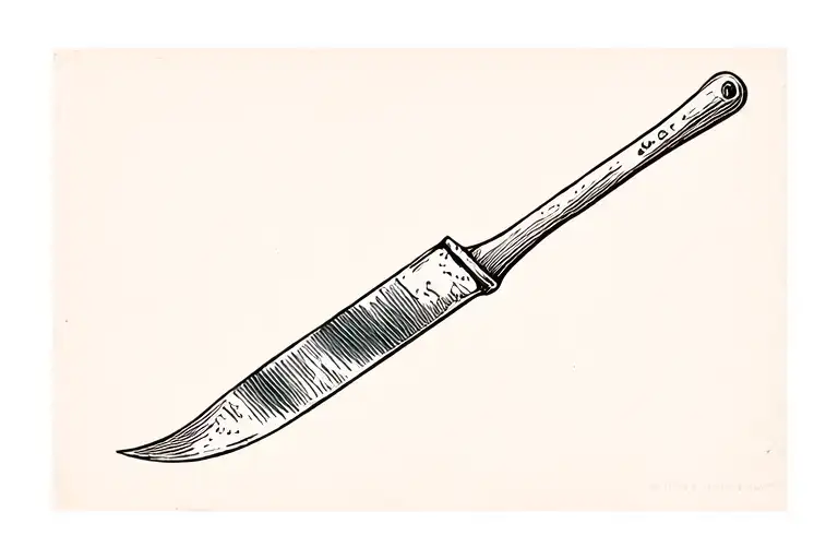archaeologists trowel tattoo design idea