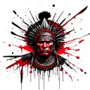 Inca warrior tattoo design idea
