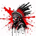 Inca warrior tattoo design idea