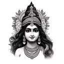 Laxmi tattoo design idea