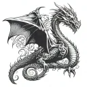 dragon tattoo design idea