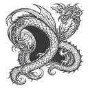 dragon tattoo design idea