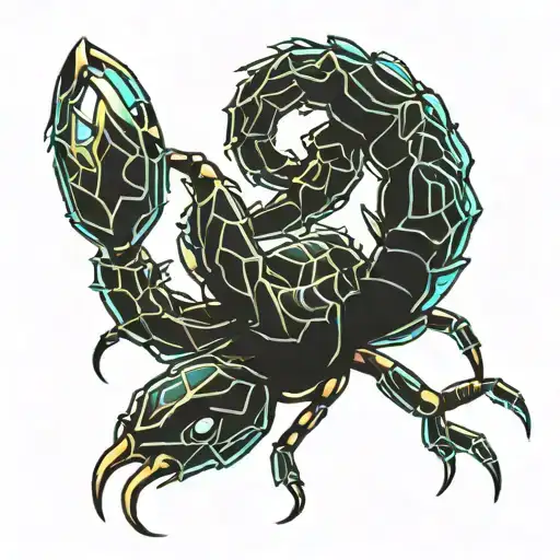 Scorpion tribal tattoo tattoo design idea