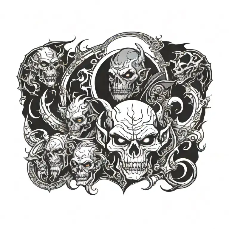 orc World of Warcraft tattoo design idea