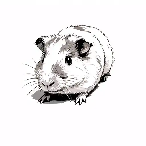 guinea pig tattoo design idea