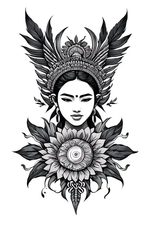 Philippine Sun tattoo design idea