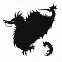 bipolar affectivity dragon two heads  tattoo design idea