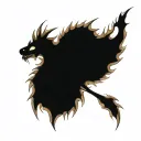 bipolar affectivity dragon two heads  tattoo design idea