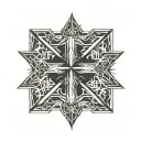 Cross + 3 Nails tattoo design idea