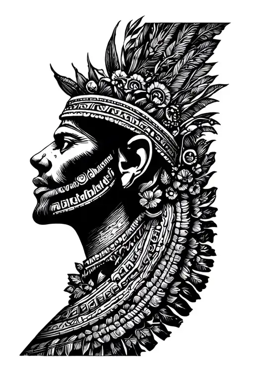 Popocatepetl loading Iztaccíhuatl tattoo design idea