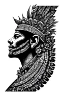 Popocatepetl loading Iztaccíhuatl tattoo design idea