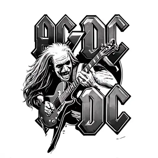 AC/DC tattoo design idea