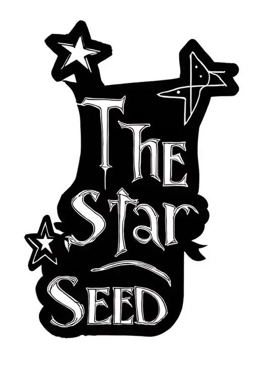 "THE STAR SEED" star tattoo design idea