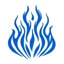 blue flames hestia tattoo design idea