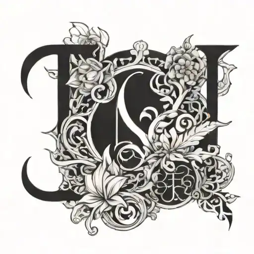 Elsa letters tattoo design idea