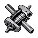 mechanic spanner piston engine crankshaft tattoo design idea