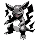 Pokemon charmander with cosplay pikachu tattoo design idea