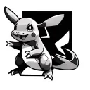 Pokemon charmander with cosplay pikachu tattoo design idea