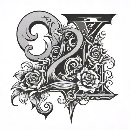 1998 1969 1971 2001 birth year tattoo design idea