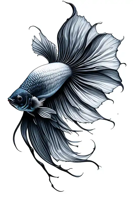 Betta Fish tattoo design idea