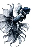 Betta Fish tattoo design idea