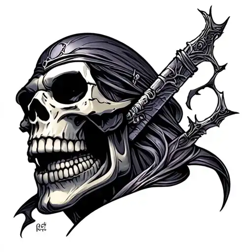 skeletor tattoo design idea