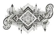 I want a wrist band tattoo that represents me, I love travelling, being alone, listening to good music and I am a big de tattoo design idea