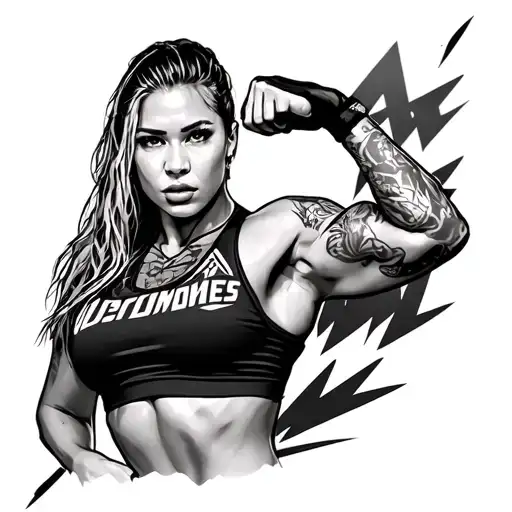 Rhea Ripley WWE tattoo design idea