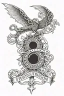 Strength Wisdom Charm Enigma tattoo design idea