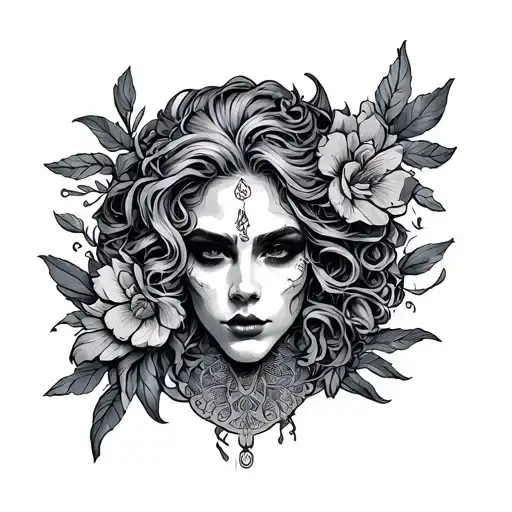 Sin Of Pride tattoo design idea