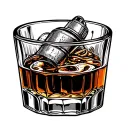 bourbon glass last call 2016 tattoo design idea