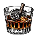 bourbon glass last call 2016 tattoo design idea