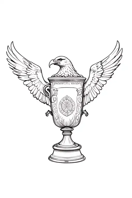 eagle fa cup tattoo design idea