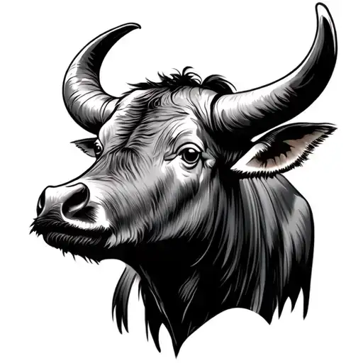 Carabao half sleeve tattoo design idea