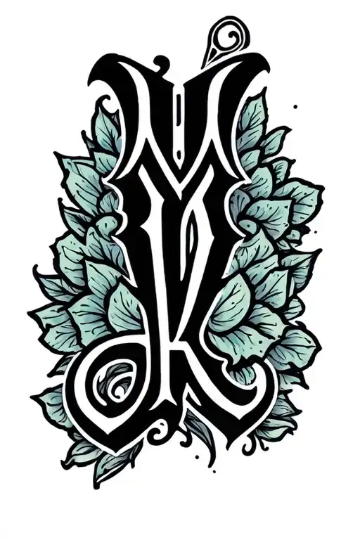 Y-Zoe word written tattoo design idea