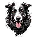 sheepdog moving sheep tattoo design idea