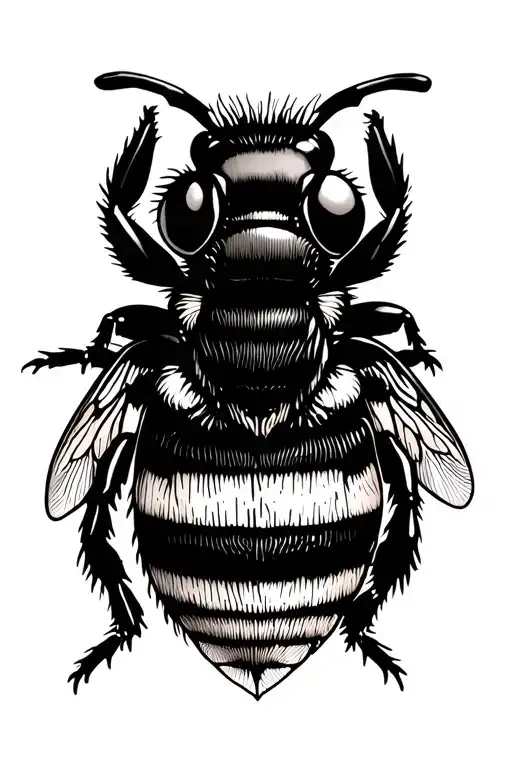 manchester bee tattoo design idea