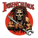 "Indigenous Plumbing " "Indigenous Plumbing " gangsta dread locks Native American holding wrench tattoo design idea