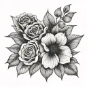 flowers symbolizing tattoo design idea